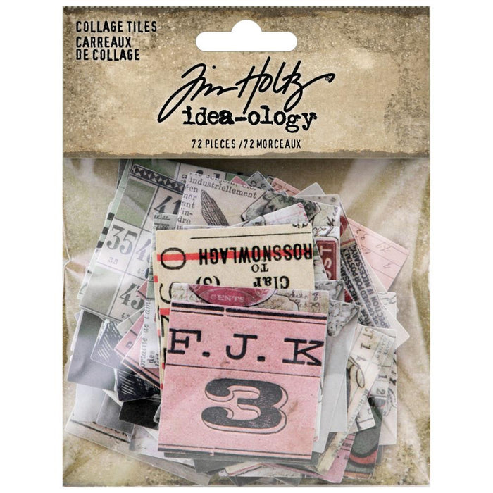 Idea-ology - Tim Holtz - Ephemera Pack - Collage Tiles - TH94217