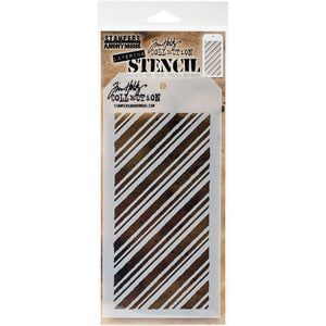 Stampers Anonymous - Tim Holtz - Layering Stencil - Peppermint - THS095