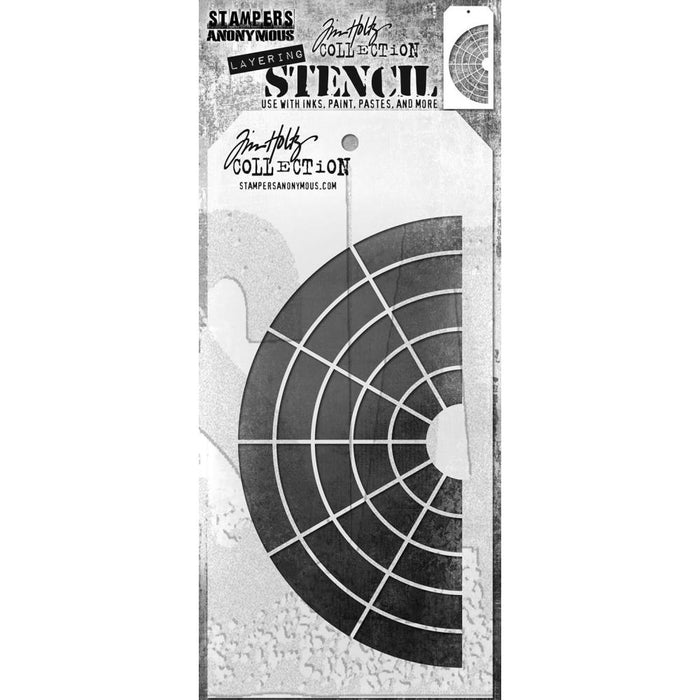 Stampers Anonymous - Tim Holtz - Layering Stencil - Wheel - TH179