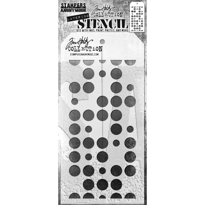 Stampers Anonymous - Tim Holtz - Layering Stencil - Spots - TH180