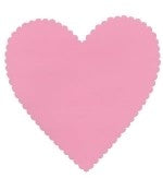 Bazzill - Precious Heart - Scalloped - 12" Cardstock