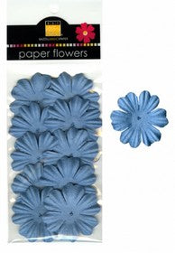 Bazzill - Paper Flowers - Slate Blue 1.5"