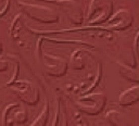 Bazzill - Embossed Vintage Vines - Ruby Slipper - 12x12"
