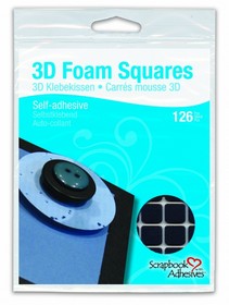 3L - 3D Foam Squares - Black - Large
