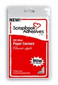 3L - Scrapbook Adhesives - Classic Photo Corners - White