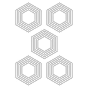 Sizzix - Tim Holtz - Thinlits - Stacked Tiles - Hexagons