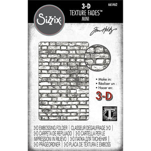 Sizzix - Tim Holtz - 3D Texture Fades - Mini - Brickwork