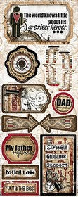 Bo Bunny - Timepiece Collection - Stickers - Dad Knows Best