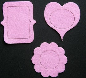 Blueye Dezines - Felt Mini Frames - Pink