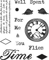 Technique Tuesday - Time Flies - Clear Stamps