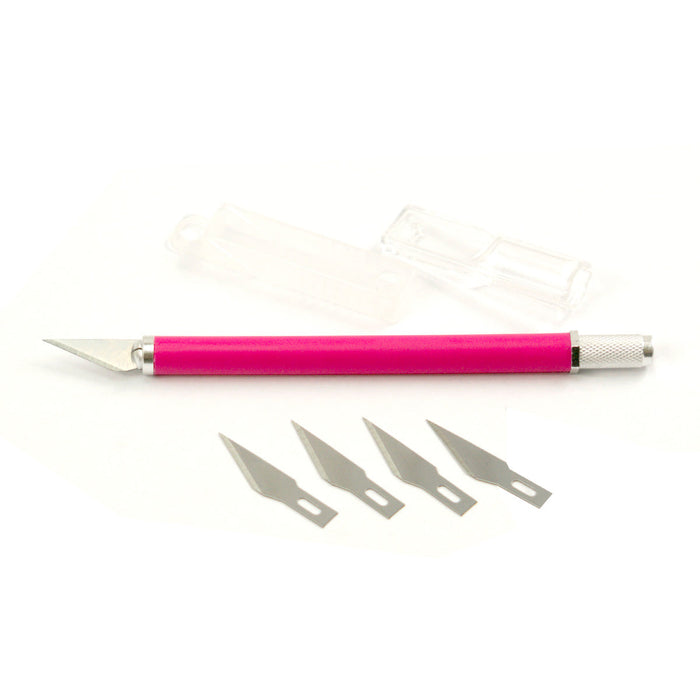Couture Creations - Precision Craft Knife with Pink Rubber Handle