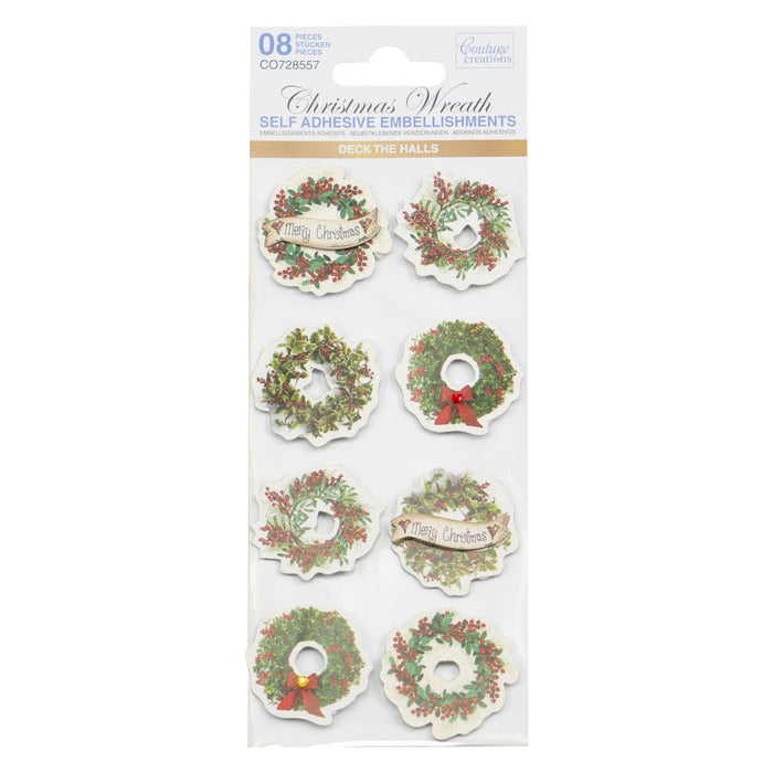 Couture Creations - Christmas Embellishment - Christmas Wreath
