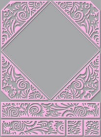 Craft Concepts - A2 Embossing Folder - 5th Avenue Glam