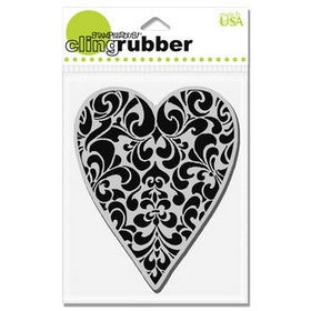 Stampendous - Cling Rubber Stamp - Ornate Heart