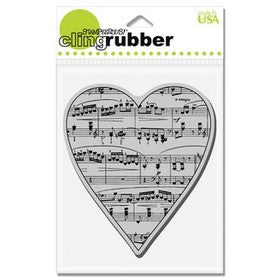 Stampendous - Cling Rubber Stamp - Music of Love