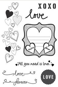 KaiserCraft - Made with Love Collection - Clear Stamps
