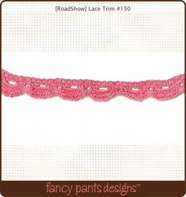 Fancy Pants - Road Show Pink Lace Trim (1m)