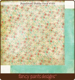 Fancy Pants - Road Show - Shabby Floral Paper 12x12"