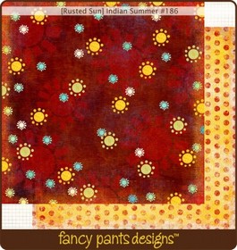 Fancy Pants - Rusted Sun - Indian Summer - 12x12" double sided paper