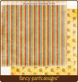 Fancy Pants - Rusted Sun - Umbrella - 12x12" double sided paper