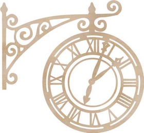 KaiserCraft - Wood Flourish - Ornate Clock
