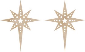 KaiserCraft - Wood Flourish - Christmas Star
