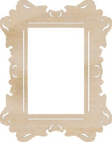 KaiserCraft - Wood Flourish - Rectangle Ornate Frame