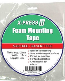X-Press IT - Foam 3D Tape Double Sided 12mm x 4m