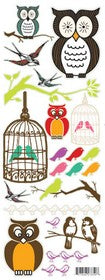 Hambly Studios - Clear Stickers - Owls and Birds