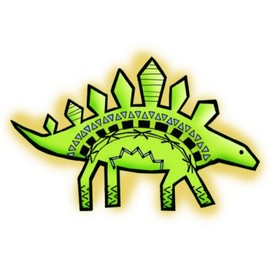 Imaginisce - Dinosaur Roar Collection - Snag 'em Stamps - Steggy