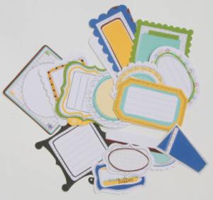 Bella - School Days Collection - Journaling Die Cut Tags