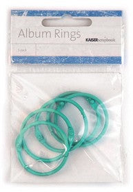 KaiserCraft - Album Rings Mint 3.5cm 5pk
