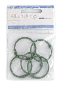 KaiserCraft - Album Rings - Olive 3.5cm 5 per pack
