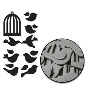 Maya Road - Mini Chipboard Set - Birds with Cages