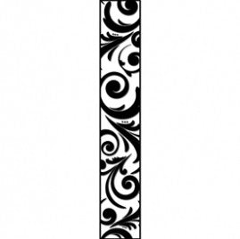 Maya Road - Sheer Ribbon - Scrolls 1m
