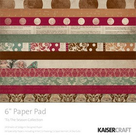 KaiserCraft - 'Tis The Season Collection - Paper Pad 6x6"