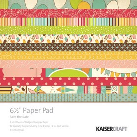 KaiserCraft - Save the Date Collection - Paper Pad 6.5" x 6.5"