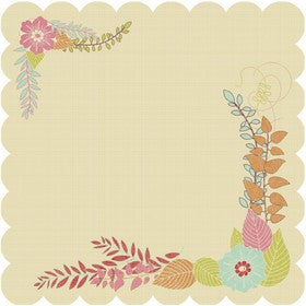 KaiserCraft - Hippy Girl Collection - Fern - Paper 12x12" Specialty Paper - Die Cut