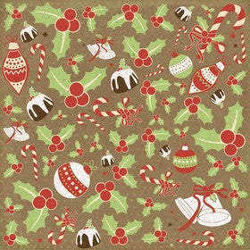 KaiserCraft - Paper 12x12" Be Merry Collection - Specialty Paper - Glitter - Bliss