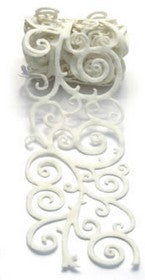 Queen & Co - Felt Fusion - Scroll - White