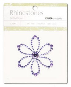 KaiserCraft - Rhinestone Picture - Lilac - Blossom