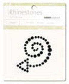 KaiserCraft - Rhinestone Picture - Swirl Arrow - Black