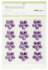 KaiserCraft - Rhinestones - Large Flower - Lilac