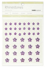 KaiserCraft - Rhinestones - Small Flower - Lilac