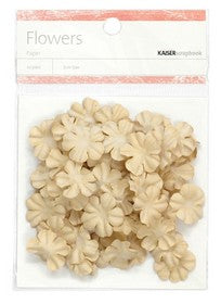 KaiserCraft - Paper Flowers  Taupe 2cm 50pk