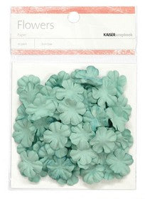 KaiserCraft - Paper Flowers - Sky Blue 2cm 50pk