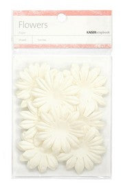 KaiserCraft - Paper Flowers - White 5cm 25pk