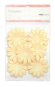KaiserCraft - Paper Flowers - Cream 5cm 25pk