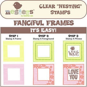 Sassafras Lass - Nesters - Fanciful Frames - Clear Stamps