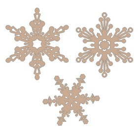 Twiddleybitz - Snowflakes Pack of 3